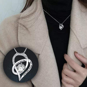 Heart Crystal Necklace - Family - To My Mom - I Love You To The Moon And Back - Gnzk19006