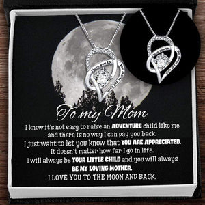 Heart Crystal Necklace - Travel - To My Mom - Be My Loving Mother - Gnzk19005
