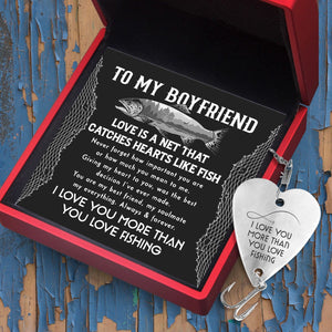 Heart Fishing Lure - Fishing - To My Boyfriend - I Love You More Than You Love Fishing - Gfc12002