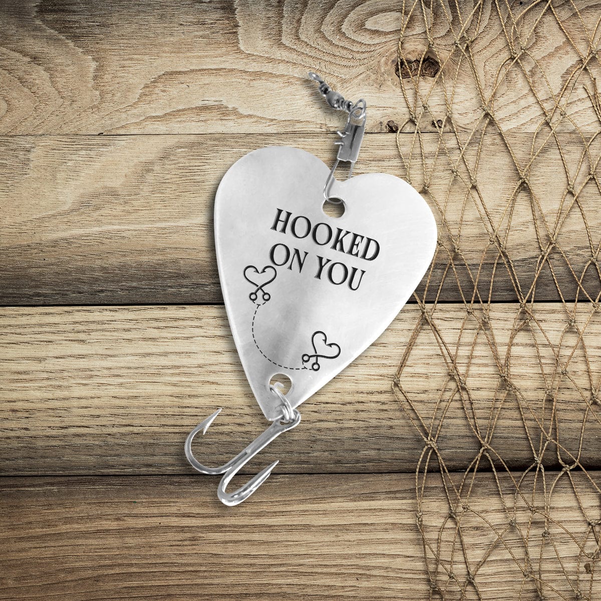 Heart Fishing Lure - Fishing - To My Man - I Love You More Than All The Fish In The Sea - Gfc26003