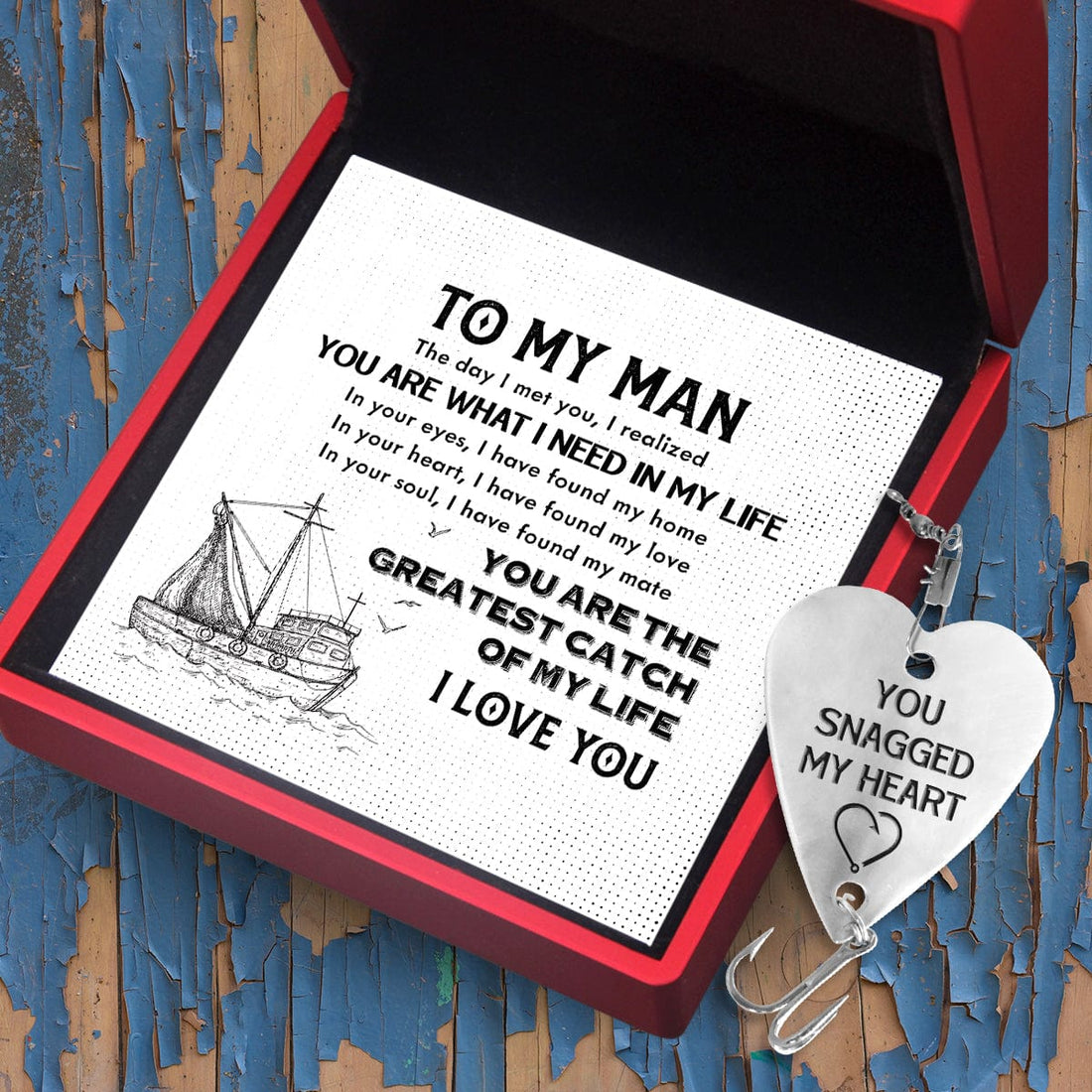 Heart Fishing Lure - Fishing - To My Man - You Are The Greatest Catch ...