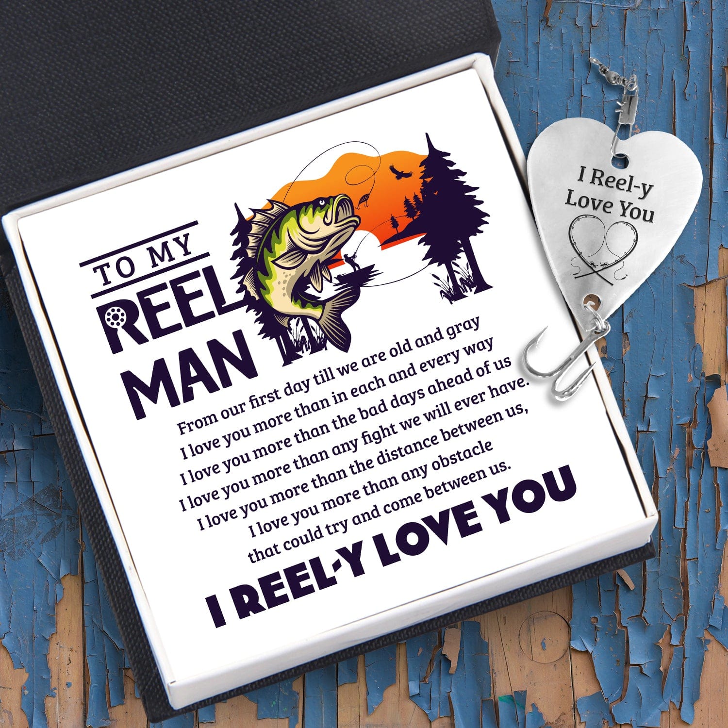 Heart Fishing Lure - Fishing - to My Reel Man - I Reel-y Love You - Gfc26007 Standard Box