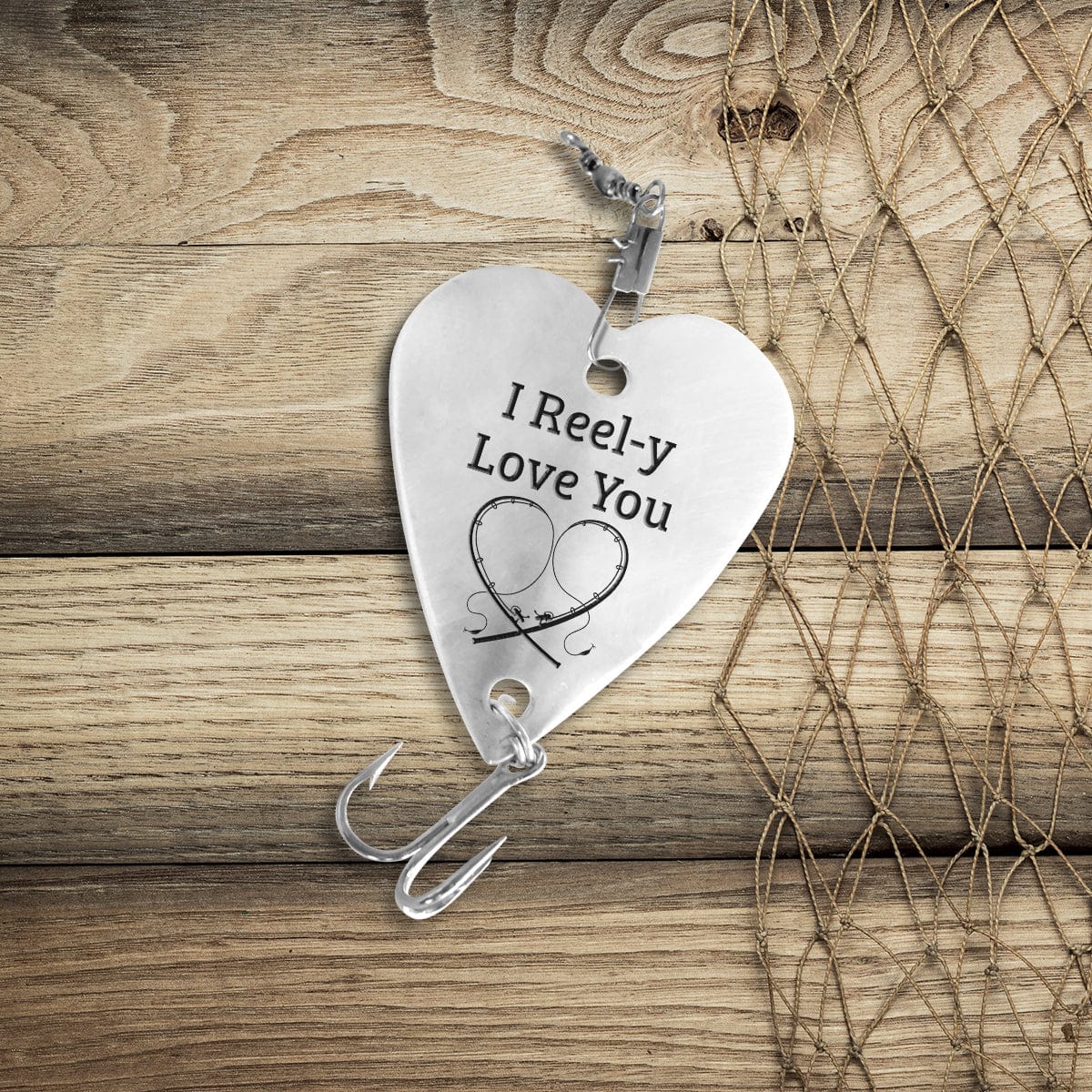 Heart Fishing Lure - Fishing - To My Reel Man - I Reel-y Love You - Gfc26007