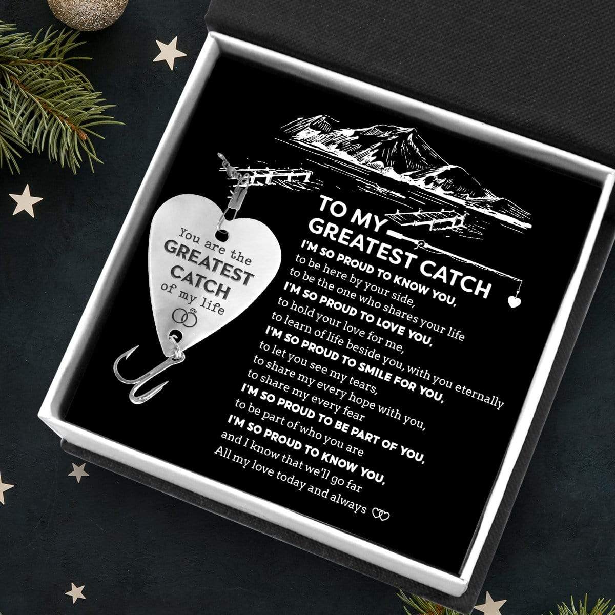 Heart Fishing Lure - To My Greatest Catch - All My Love Today And Always - Gfc24002