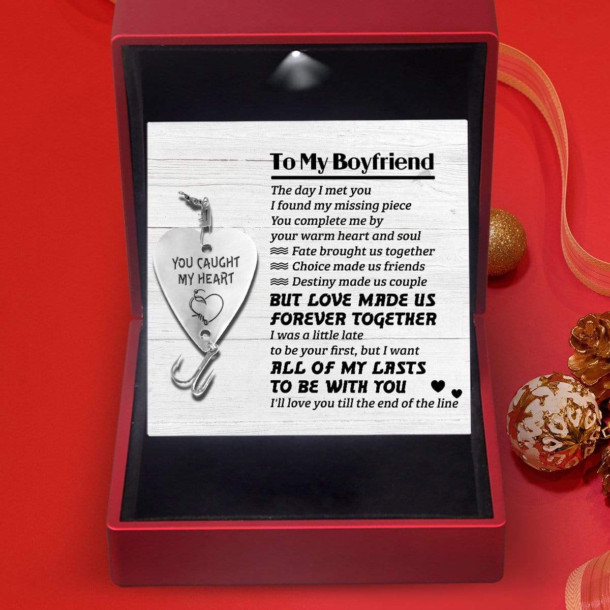 Heart Fishing Lure - To My Son - You Complete Me By Your Warm Heart And Soul - Gfc16001