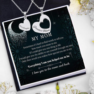 Heart Hollow Necklaces Set - Family - From Daughter - To My Mom - How Special You Are To Me - Gnfb19008