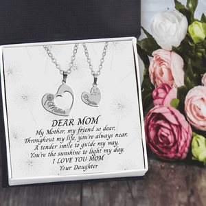 Heart Hollow Necklaces Set - Family - To My Mom - You’re The Sunshine To Light My Day - Gnfb19007