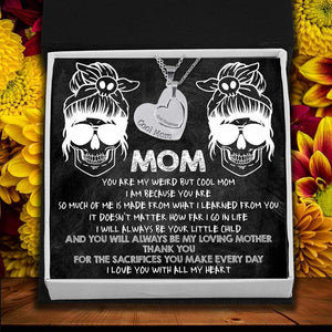 Heart Hollow Necklaces Set - Skull - To My Mom - I Love You With All My Heart - Gnfb19004
