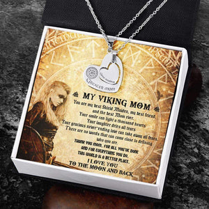 Heart Hollow Necklaces Set - Viking - To My Viking Mom - I Love You To The Moon And Back - Gnfb19001