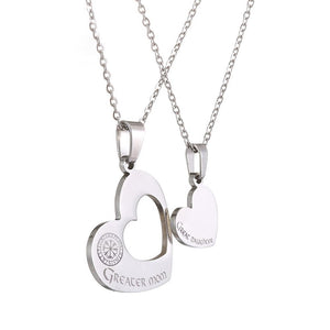 Heart Hollow Necklaces Set - Viking - To My Viking Mom - I Love You To The Moon And Back - Gnfb19002