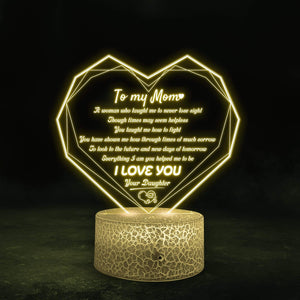 Heart Led Light - Family - From Daughter - To Mom - Everything I Am You Helped Me To Be - Glca19009