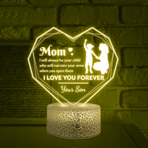 Heart Led Light - Family - From Son - To Mom - I Love You Forever - Glca19015