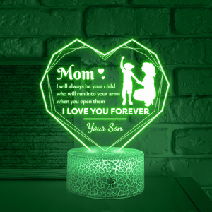 Heart Led Light - Family - From Son - To Mom - I Love You Forever - Glca19015