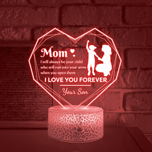 Heart Led Light - Family - From Son - To Mom - I Love You Forever - Glca19015