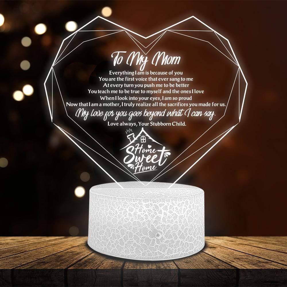 Heart Led Light - Family - To Mom - My Love For You Goes Beyond What I Can Say - Glca19003