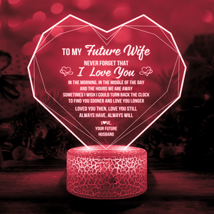 Heart Led Light - Family - To My Future Wife - Sometimes I Wish I Could Turn Back The Clock - Glca25006