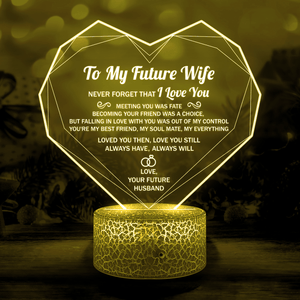 Heart Led Light - Family - To My Future Wife - You're My Best Friend, My Soulmate, My Everything - Glca25007