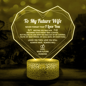 Heart Led Light - Family - To My Future Wife - You're My Best Friend, My Soulmate, My Everything - Glca25007