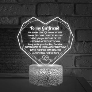 Heart Led Light - Family - To My Girlfriend - Loved You Then, Love You Still - Glca13018