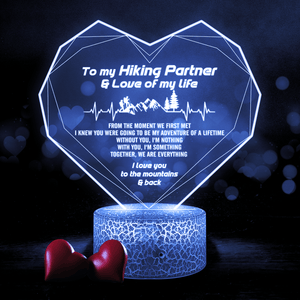 Heart Led Light - Hiking - To My Hiking Partner - Together, We Are Everything - Glca13029