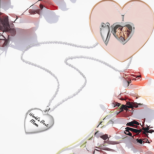 Heart Locket Necklace - Family - From Daughter - To My Mom - Happy Mother's Day - Gnzm19001