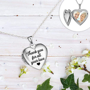 Heart Locket Necklace - Family - To My Mom - 10 Reasons Why I Love You - Gnzm19012