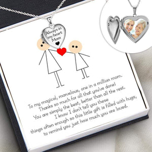 Heart Locket Necklace - Family - To My Mom - You Are Simply The Best - Gnzm19010