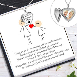 Heart Locket Necklace - Family - To My Mom - You Are Simply The Best - Gnzm19010