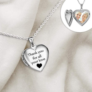 Heart Locket Necklace - Family - To My Mother-In-Law - Thank You For Your Warm Smiles - Gnzm19008