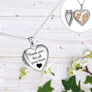Heart Locket Necklace - Family - To My Mother-In-Law - Thank You For Your Warm Smiles - Gnzm19008