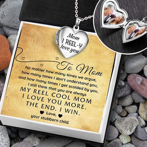Heart Locket Necklace - Fishing - To My Mom - You Are Always My Reel Cool Mom - Gnzm19005