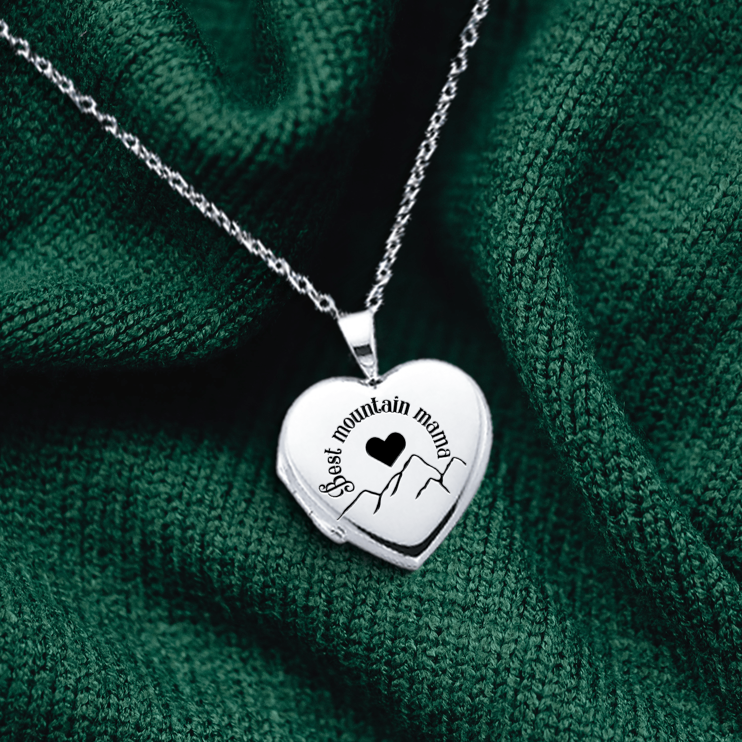 Mama Heart Lock Necklace