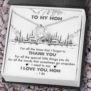 Heart Necklace - Fishing - To My Mom - Thank You For All The Special Little Things You Do - Gnr19025