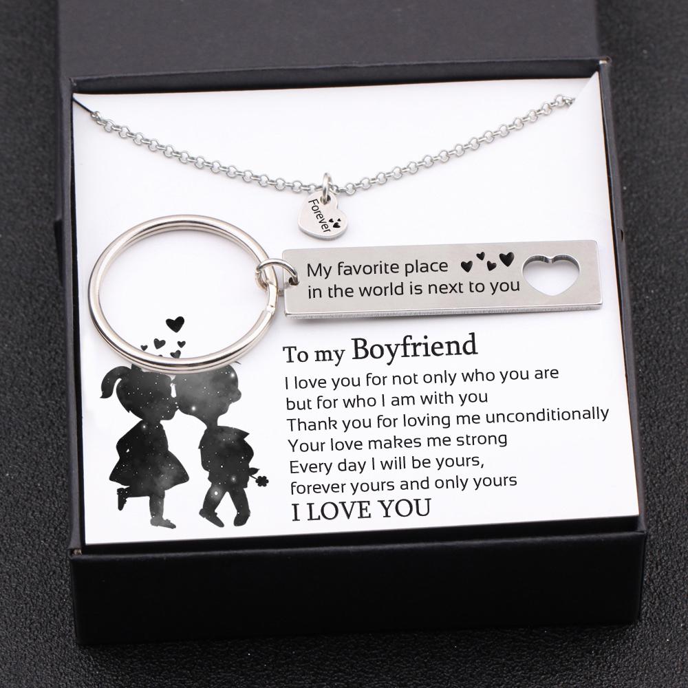 To My Boyfriend Gifts, I thank you from the bottom of my heart, Thank You  Silver Dog Tag For Boyfriend, Birthday Christmas Cute Boyfriend Gifts