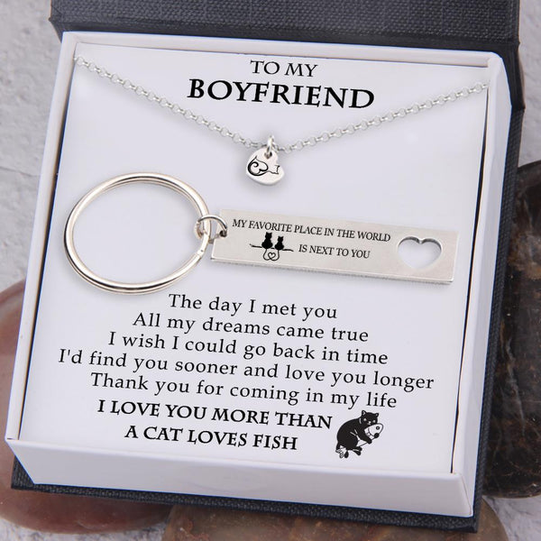 Boyfriend hot sale keychain gift