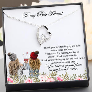 Heart Necklace - To My Best Friend - Special Place In My Heart Forever - Gnr33001