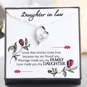 Heart Necklace - To My Daughter-In-Law - Marriage Made You My Family - Gnr17003