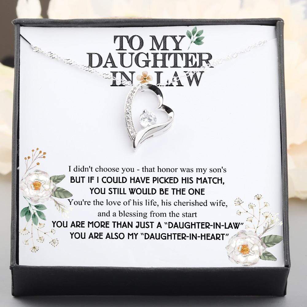 Heart Necklace - To My Daughter-In-Law - You Are Also My "Daughter-In-Heart" - Gnr17005