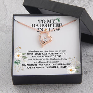 Heart Necklace - To My Daughter-In-Law - You Are Also My "Daughter-In-Heart" - Gnr17005
