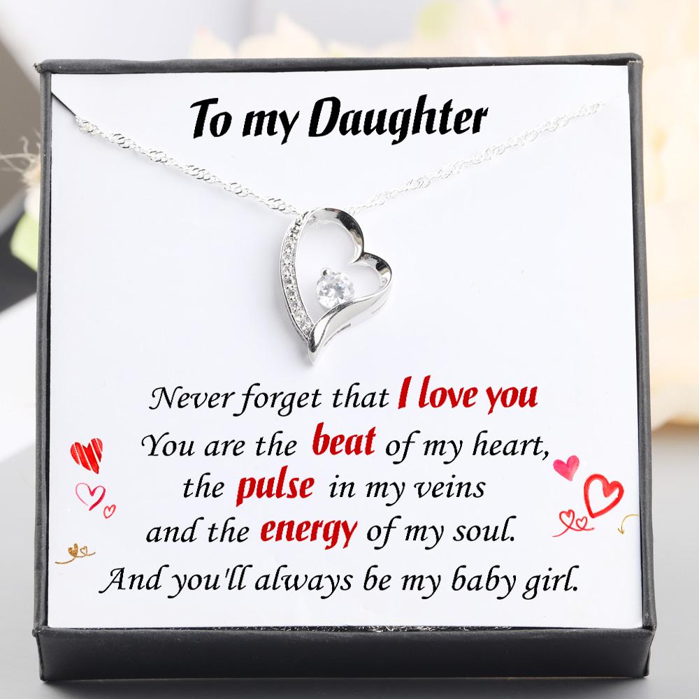 Heart Necklace - To My Daughter - You Are The Beat Of My Heart - Gnr17001