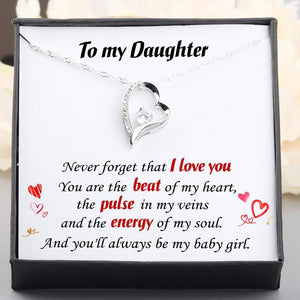 Heart Necklace - To My Daughter - You Are The Beat Of My Heart - Gnr17001