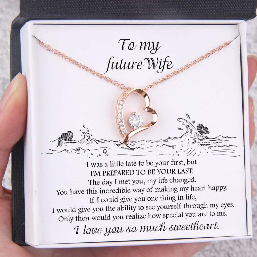 To My Future Wife Love Knot Necklace I Was A Little Late To Be Your Fi -  Anvyprints - Personalized Gifts