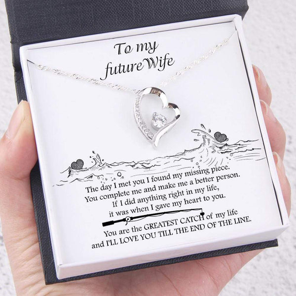 To My Wife Necklace With Message Card – BeWishedGifts