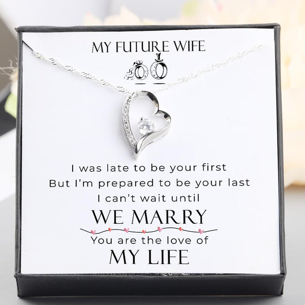 Future Wife Christmas Gift, Engagement Gift for Fiancee Necklace, to My  Future Wife Necklace, Romantic Future Wife Gift, Turn Back the Clock - Etsy