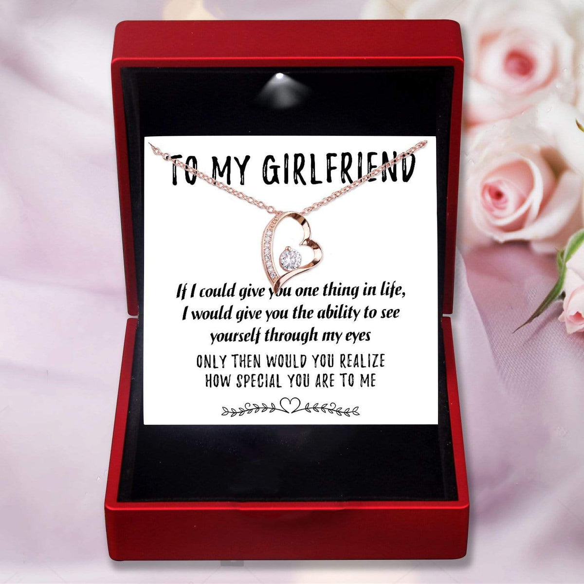 Heart Necklace - To My Girlfriend - How Special You Are To Me - Gnr13001