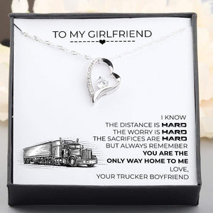 Heart Necklace - To My Girlfriend - You Are The Only Way Home To Me - Gnr13015