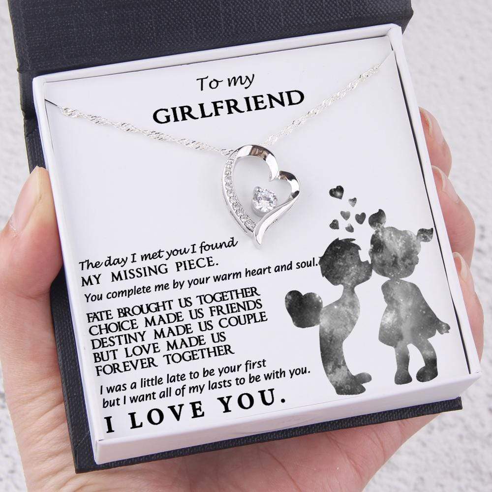 Heart Necklace - To My Girlfriend - You Complete Me By Your Warm Heart - Gnr13005