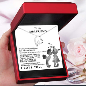 Heart Necklace - To My Girlfriend - You Complete Me By Your Warm Heart - Gnr13005