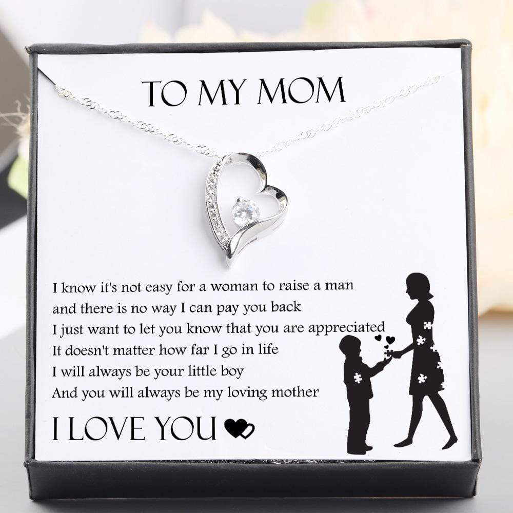 Heart Necklace - To My Mom - I Know It's Not Easy - Gnr19012