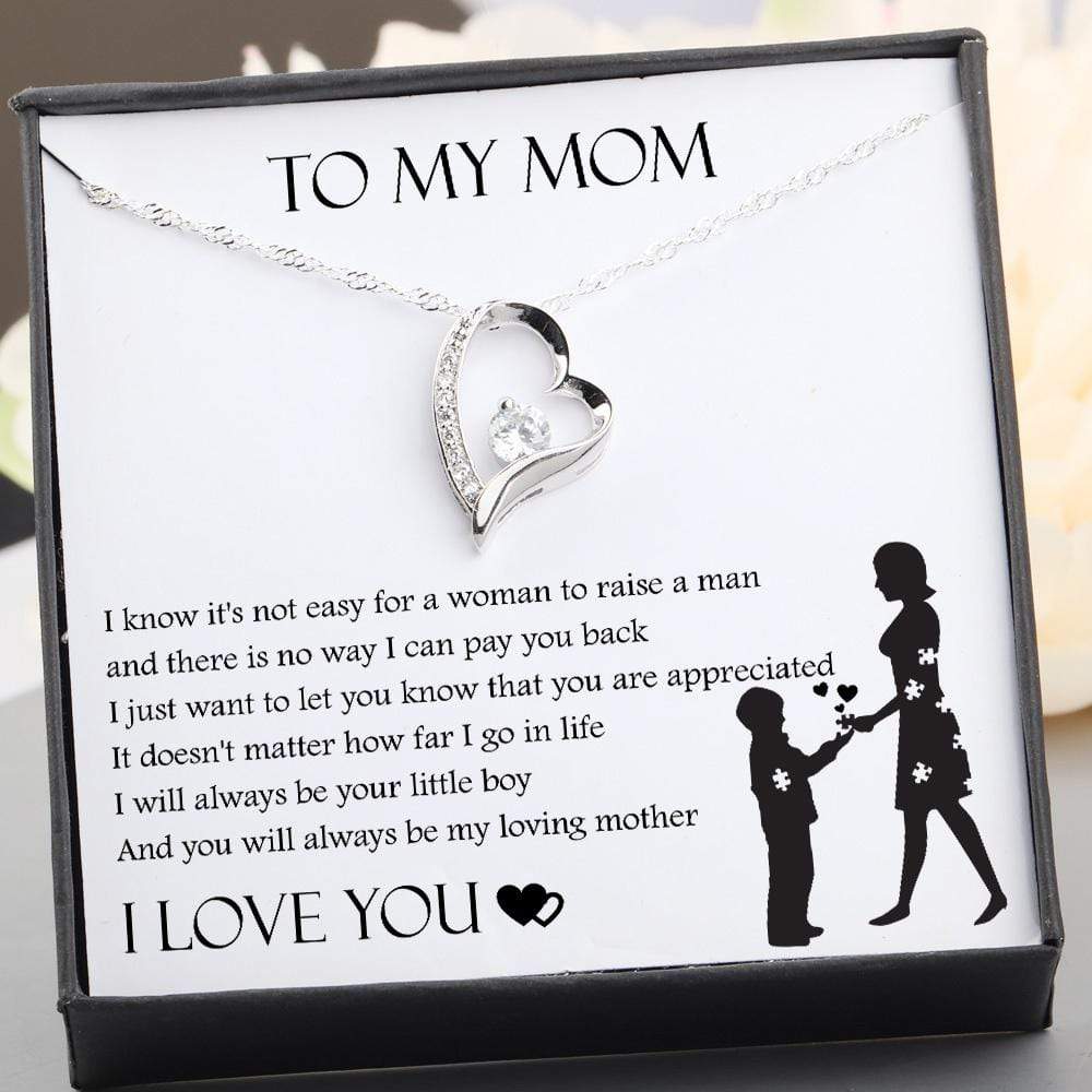 Heart Necklace - To My Mom - I Know It's Not Easy - Gnr19012